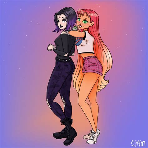 Raven And Starfire Nude