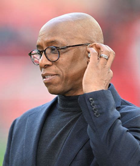 itv football pundit ian wright  editorial stock photo stock