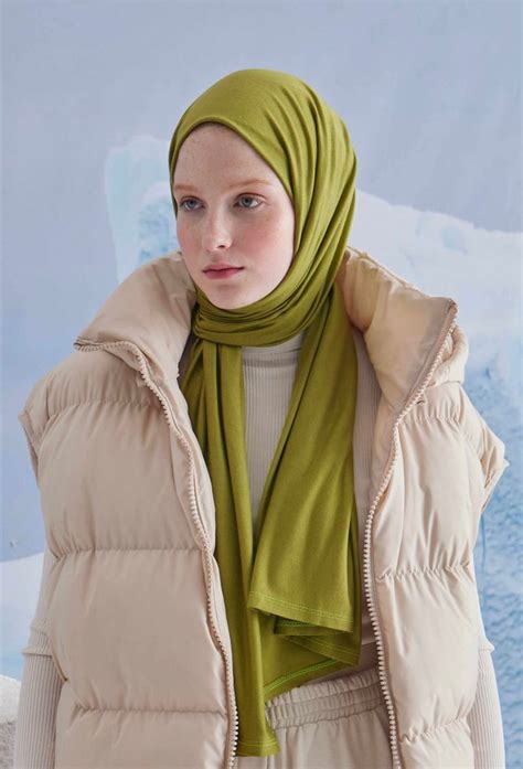 Jersey Schal Olive