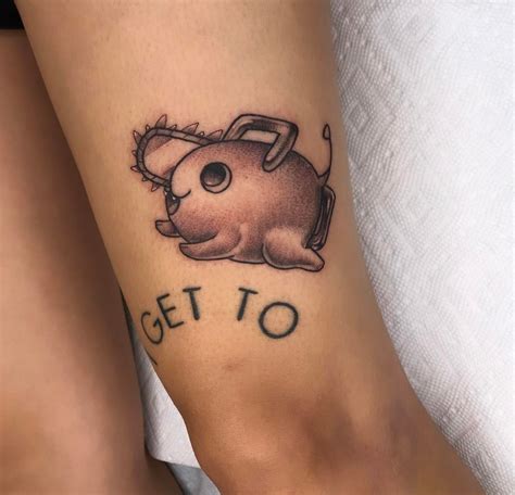 got a cute lil pochita tattoo today :) : r/ChainsawMan