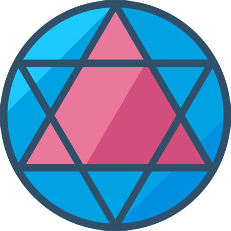 Star of david Roundicons Flat icon