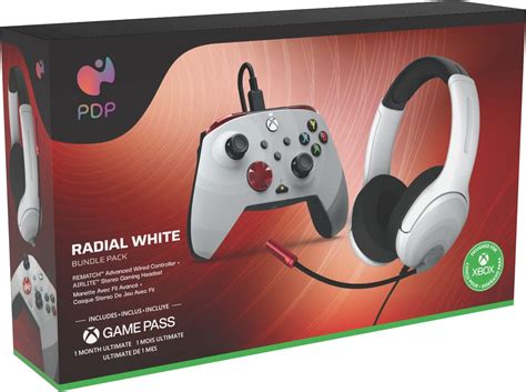 PDP XBX BUNDLE Rematch CONTROLLER and Airlite Wired Headset Radial ...