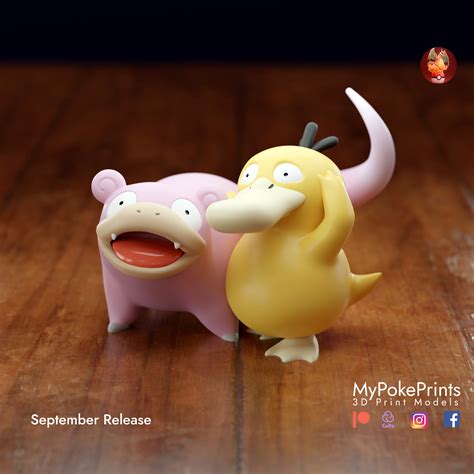 file psyduck  slowpoke pre supported statued printing design