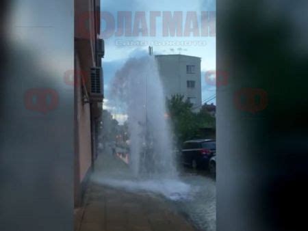 Фонтан на булевард Македония в Пловдив