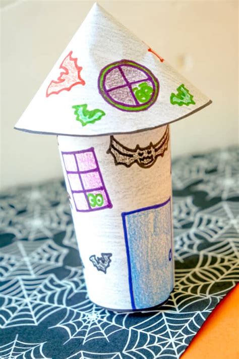 Free Printable Halloween Haunted House Craft For Kids