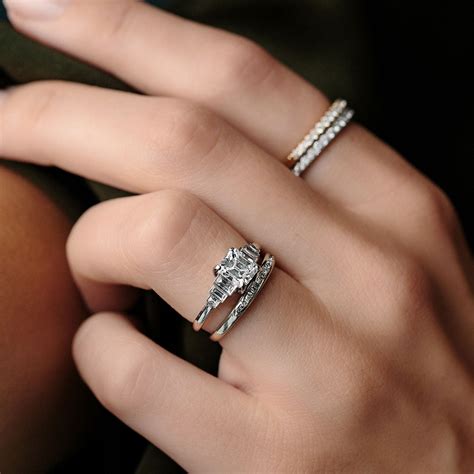 Proper Way To Wear Wedding Band And Engagement Ring - Wedding Rings ...