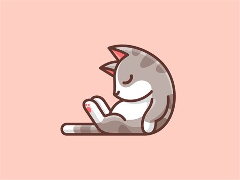 Sleeping Chibi Cat