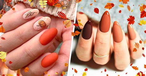 Diseño De Uñas Gelish Otoño 【IDEAS E IMÁGENES】