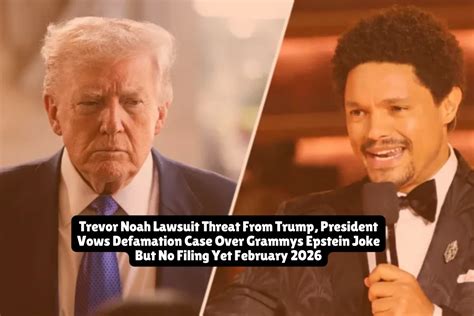 trevor noah lawsuit threat  trump president vows defamation case