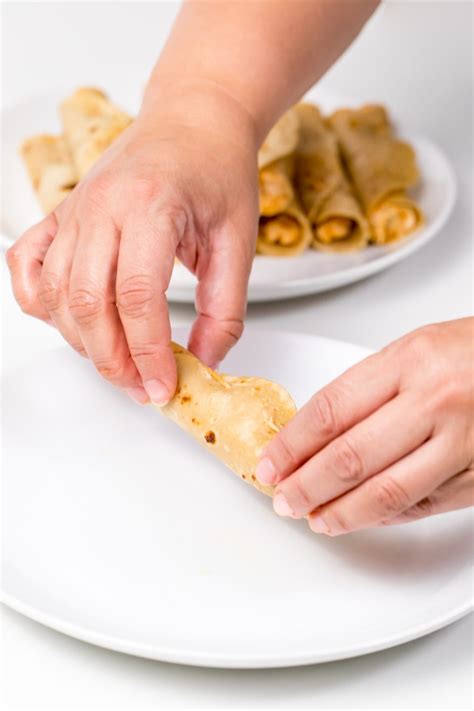 Leftover turkey taquitos with nutty buffalo dipping sauce