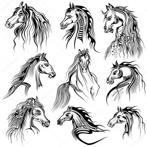 Drawings: horse tattoo design | Tattoo art design of horse collection ...
