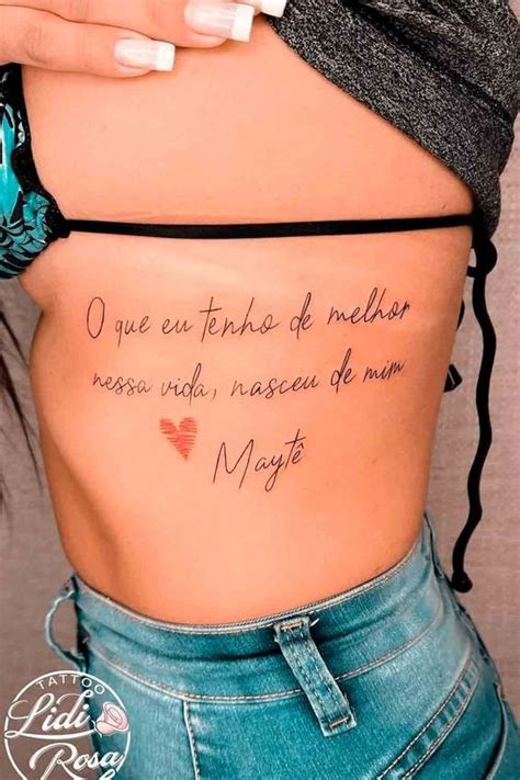 Nome Na Costela Tatuagem