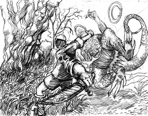 ArtStation - Augustina battle scene