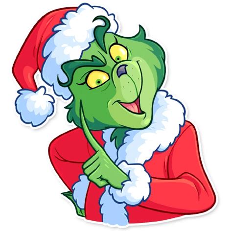 Набор стикеров для Telegram «Гринч» Grinch Christmas Party, Grinch ...
