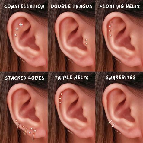 6 Must-Try Trending Ear Piercing Placement Styles - Impuria.com