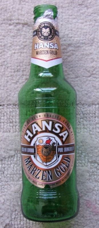 Cerveja Hansa Marzen Gold - South African Breweries - SAB