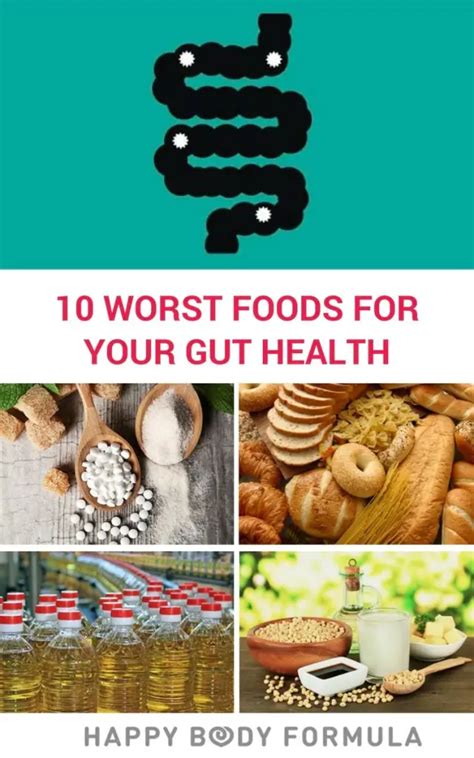 10 Worst Foods For Your Gut Health – Happy Body Formula