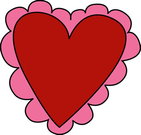 Pink and Red Valentine's Day Heart Clip Art - Pink and Red Valentine's