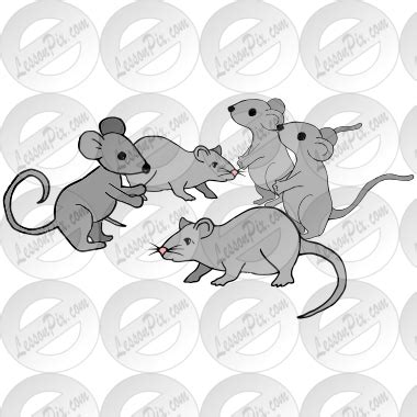 Mice Picture for Classroom / Therapy Use - Great Mice Clipart