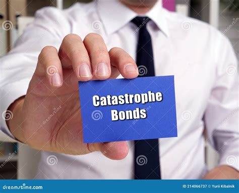 financial concept  catastrophe bonds  sign   page stock