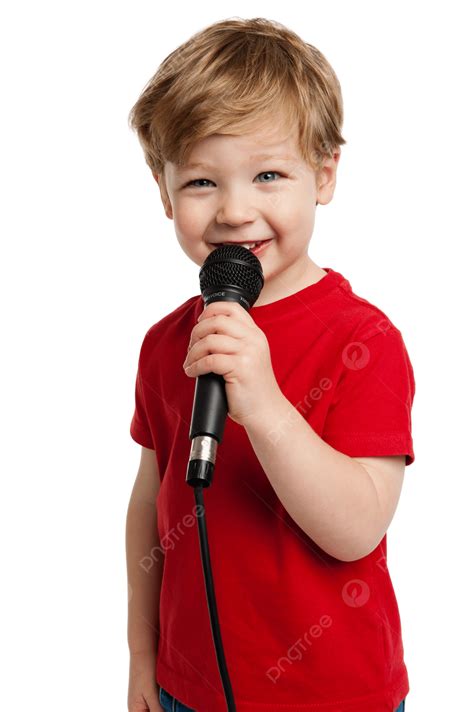 Cute Boy Singing Stand, Innocent, Little, Two Year PNG Transparent ...