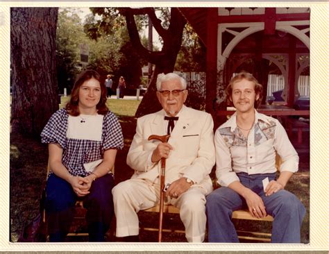 My parents with Colonel Sanders in 1976 : OldSchoolCool