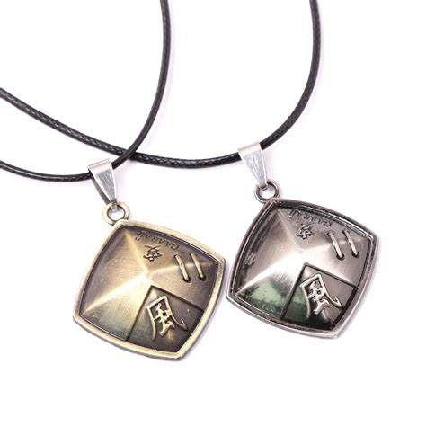 10pcs Fashion Anime Naruto Necklace Gaara Pendant necklace Kazekage hat ...