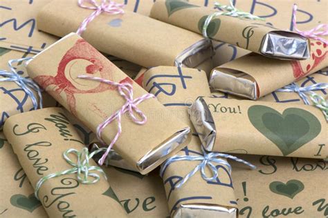 Chocolates from Kraft of Paper Stock Photo - Image of chocolate, object ...