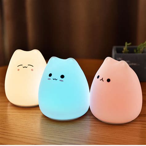Силиконовый ночник "Котенок" RGB. Купить декоративный ночник по низкой ...