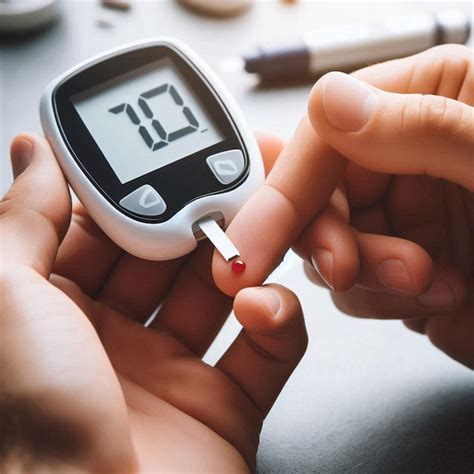 blood sugar testing premium ai generated image