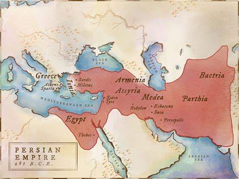 Mapa Del Antiguo Imperio Persa