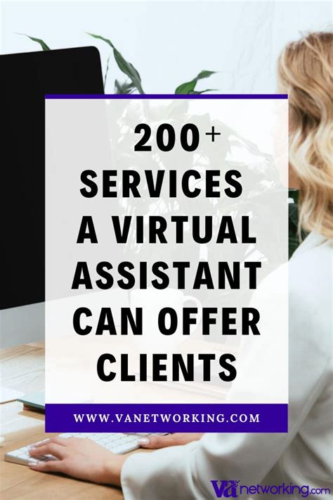 200 Services a Virtual Assistant Can Offer Clients | Virtual Assistant Networking Association (VANA)