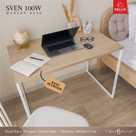 Jual Tekgraf SVEN 100 W Meja Kerja Komputer Kantor Laptop Belajar Kayu ...