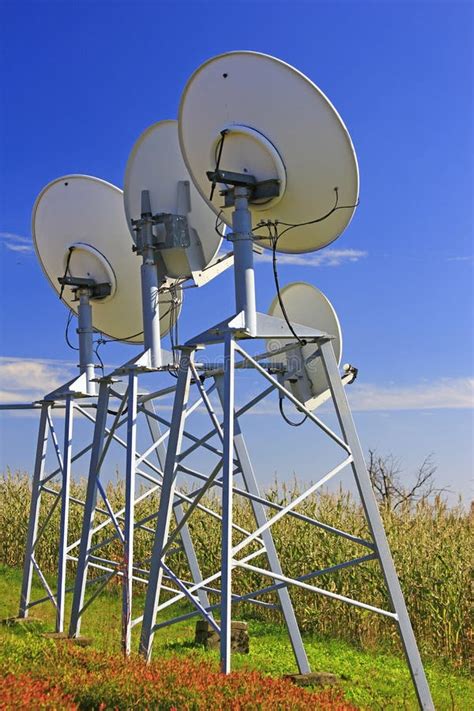 Satellite dishes stock image. Image of dishes, engineering - 25495627