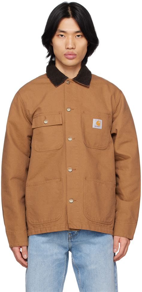 Carhartt Work In Progress: Brown Michigan Jacket | SSENSE UK