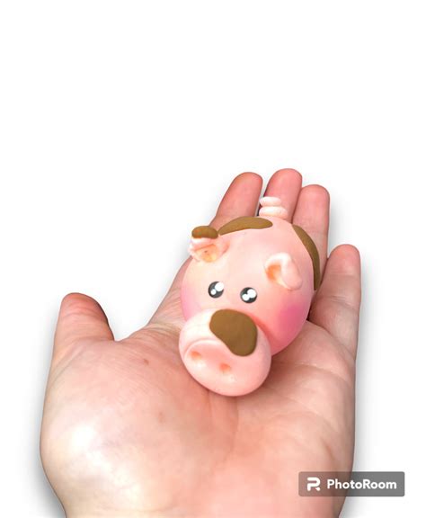 How to make a pig out of foam clay - HumbleBeesCreations