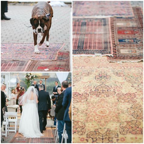We loved creating this boho aisle runner by overlapping some of our