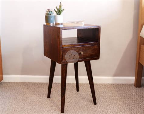 dark wood bedside table walnut finish bedside table bedside table
