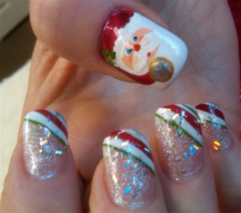 Santa claus is coming...... Alicia says so!! nail art at A Touch Of JOY ...
