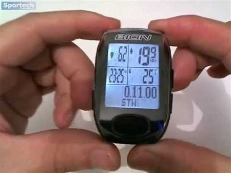 Ciclocomputadora inalámbrico pulsómetro Bion CY-528H Black - YouTube