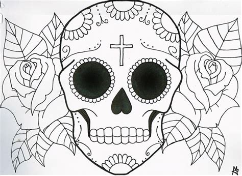 Caveira Mexicana: +60 desenhos para imprimir e colorir - Artesanato ...
