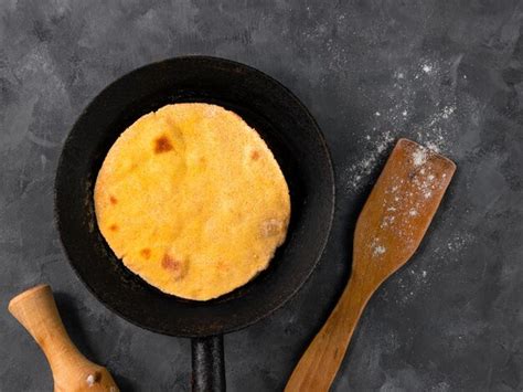 premium photo homemade corn flatbread meal handmade mexican