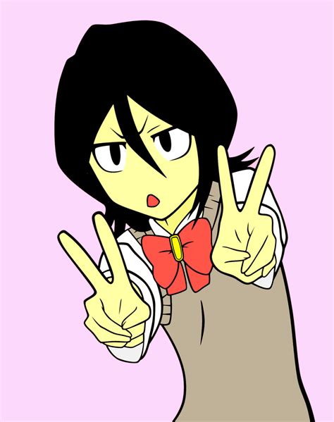 Rukia Lineart Colored by MojoBrown on DeviantArt