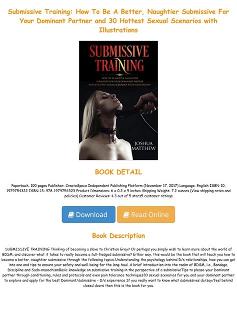 PDF DOWNLOAD Submissive Training: How To Be A Better, Naughtier
