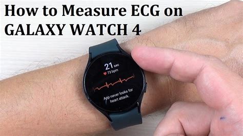 How to Measure ECG (or EKG) on Samsung Galaxy Watch 4 - To see if your ...