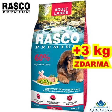 Rasco Dog Premium Adult Large Breed 15+3kg - Krmivo pre psov - Rasco ...