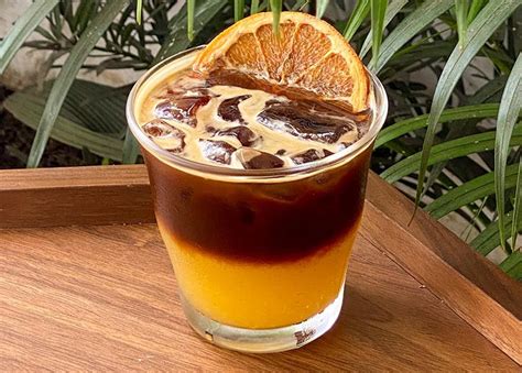 coffee  orange juice     viral orange juice espresso