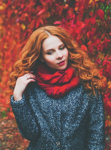 Рыжая девушка, волосы, осень, девушка, женственность, red hair