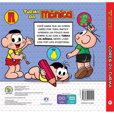 Cores Da Turma Da Monica - Livro Turma da Mônica - Cores da Turma - MP Brinquedos