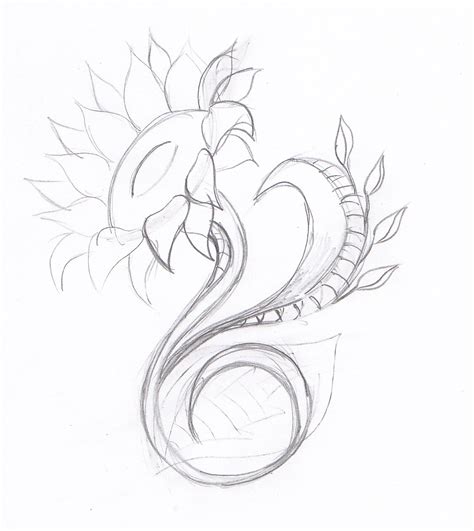 Sunflower Tattoo Drawing at PaintingValley.com | Explore collection of ...